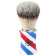 Barber Pole Synthetic Fiber Omega Shaving Brush